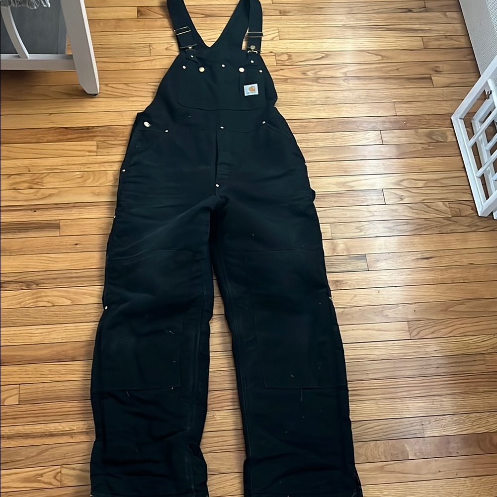 Carhartt Classic Black Bib Overalls